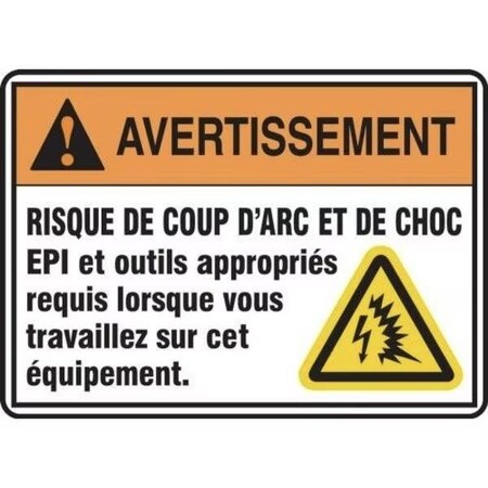 Accuform ANSI WARNING SAFETY SIGN ARC FLASH FRMELC362VP FRMELC362VP